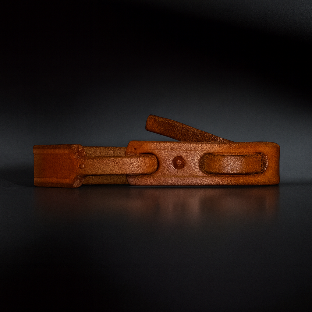 A41 HALO Bracelet — Handmade Tan Leather Wrist Band